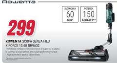 Rowenta - Scopa Senza Filo X-Force 13.60 RH9A32