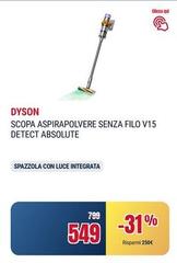 Dyson - Scopa Aspirapolvere Senza Filo V15 Detect Absolute