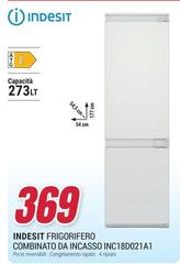 Indesit - Frigorifero Combinato Da Incasso Inc18d021a