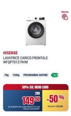 Hisense - Lavatrice Carico Frontale Wfqp701219vm