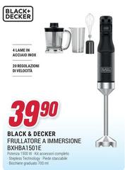 Black & Decker - Frullatore A Immersione Bxhba150IE
