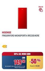 Hisense - Frigorifero Monoporta RR220D4ERE