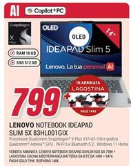 Lenovo - Notebook Ideapad Slim 5x 83hl001gx