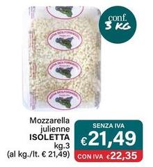 Isola bio - Mozzarella Julienne