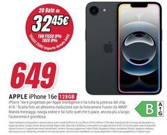 Apple - Iphone 16e 128gb