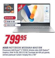 Asus - Notebook M5506NA-MA018W