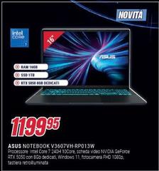 Asus - Notebook V3607vh-rp013w