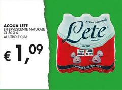 Lete - Acqua  Effervescente Naturale