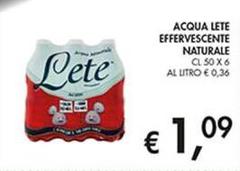 Lete - Acqua  Effervescente Naturale