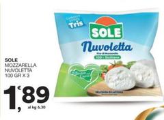Sole - Mozzarella Nuvoletta