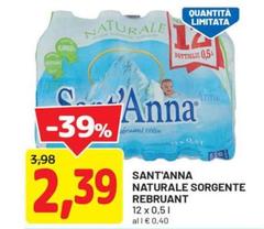 Sant'anna - Naturale Sorgente Rebruant