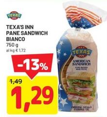 Texa's inn - Pane Sandwich Bianco