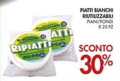 Bianchi - Piatti  Riutilizzabili