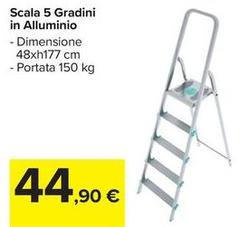 Scala -  5 Gradini In Alluminio