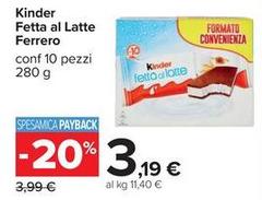 Ferrero - Kinder Fetta Al Latte
