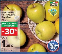 Selection carrefour - Mele Golden Filiera Qualità