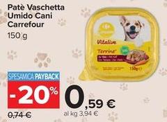 Selection carrefour - Patè Vaschetta Umido Cani