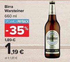 Warsteiner - Birra
