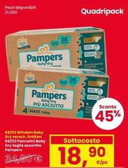 Pampers - Baby Sott'129'' Intimate Baby Dry Taglie Oatly Asciutto
