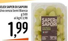 Saper di sapori - Uva Senza Semi Bianca