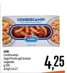 Arbi - Condiscampi Sugo Pronto Agli Scampi Surgelato