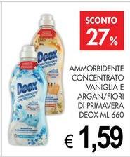 Deox - Ammorbidente Concentrato Vaniglia E Argan