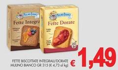 Mulino Bianco - Fette Biscottate Integrali/Dorate