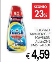 Finish - Detersivo Lavastoviglie Powergel Al Limone