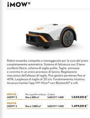 Robot Tosaerba Compatto E Manegevolve Per La Cura Del Prato Completamente Automatica