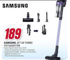 Samsung - Aspirapolvere Senza Filo Jet™ 60 Turbo 150W VS15A6031R4
