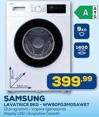 Samsung - Lavatrice 9kg-WW90FG3M05AWET