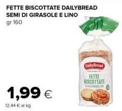 Semi - Fette Biscottate Dailybread  Di Girasole E Lino