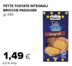 Pasquier - Fette Tostate Integrali Brioche