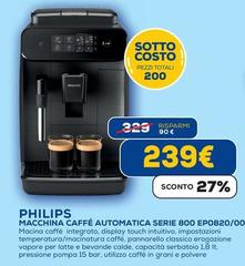 Philips - Macchina Caffè Automatica Serie 800 Ep0820/00