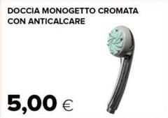 Doccia Monogetto Cromata Con Anticalcare