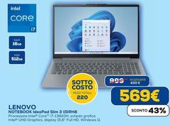 Lenovo - Notebook Ideapad Slim 3 15IRH8