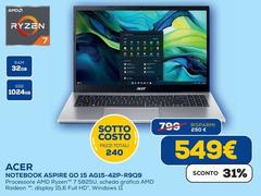 Acer - Notebook Aspire Go 15 Agis-52ap-r8q9