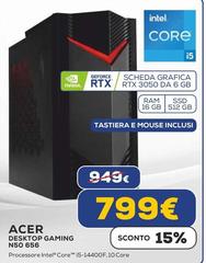 Acer - Desktop Gaming N50 658