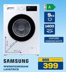 Samsung - WW90FG3M05AW Lavatrice Caricamento Frontale 9 Kg 1400 Giri/Min Bianco