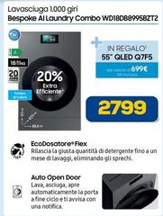 De rosa - Lavasciuga 1.000 Giri Bespoke Al Laundry Combo WD18DB8995BZT2