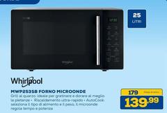Whirlpool - MWP253SB Forno Microonde