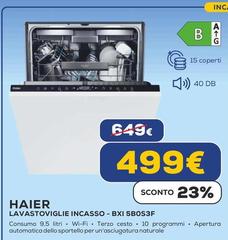 Haier - Lavastoviglie Incasso-BXI 5B0S3F