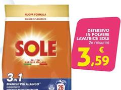 Sole - Detersivo In Polvere Lavatrice