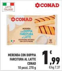 Conad - Merenda Con Doppia Farcitura Al Latte