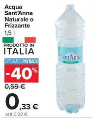 Sant'anna - Acqua Naturale O Frizzante