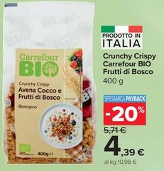 Selection carrefour - Crunchy Crispy Bio Frutti Di Bosco