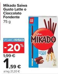 Mikado -  Saiwa Gusto Latte O Cioccolato Fondente