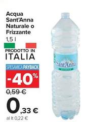 Sant'anna - Acqua Naturale O Frizzante