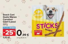Selection carrefour - Snack Cani Gusto Manzo Conf 5 Pezzi