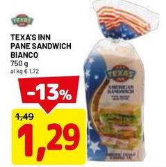 American - Inn Pane Sandwich Bianco